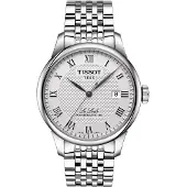 Tissot Le Locle Powermatic 80 Automatisk T006.407.11.033.00 T0064071103300 Herrklocka silver