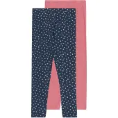 Minymo Leggings - 2-pack - Mesa Rose - - 4 år (104) - Leggings