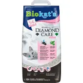 Biokat's Diamond Care Fresh + GimCat Near Nature våtfoder till sparpris! - 10 l kattströ + 6 x 85 g mixpack (6 sorter)