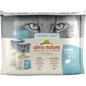 Almo Nature Urinary Help med fisk och kyckling multipack våtfoder katt (70 g)