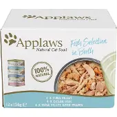 Applaws Kattsnacks Med Fiskbuljong 156g 12 Enheter