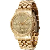 Michael Kors Klocka - - Hutton - Kronograf - Rostfritt stål - Guld