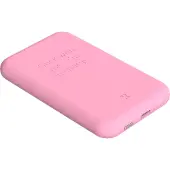 Kreafunk Powerbank - toCHARGE Qi - Fresh Rosa - 5 000 mAh - - One Size - Powerbank