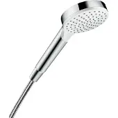 Hansgrohe Crometta handdusch Ø100 mm 1-strålig EcoSmart vit/krom