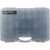 Savage Gear Lurebox 2 Sided Smoke Large Tackle Box, Rig Box