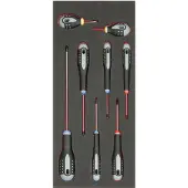 Bahco Phillips And Pozidriv Slotted In Foam Tray 1-3 Fit&go Skruvmejselset 8 Enheter
