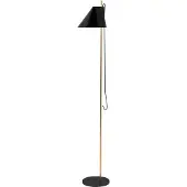 Louis Poulsen Golvlampa , Yuh Brass, dimbara, Svart, Vardagsrum, Metall, Design
