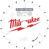Milwaukee Sågklinga för trä 4932471310; 140x20x1,6 mm; Z18; 18°