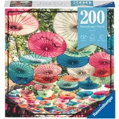 Ravensburger Puzzle Moment: Paraplyer - 200 stycken pussel fr barn & vuxna | Unikt Perfect Interlock | Vibrant blndfri design | Tillverkad med