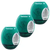 Satisfyer Egg Naughty - äggmasturbator set - 3-pack