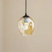 Emibig Glas pendellampa Starla LIGHTING, dimbar, Svart, Vardagsrum / matsal, Glas, Modern, Pendellampa