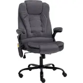 vidaXL Massagefåtölj mörkgrå sammet