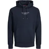 Jack & Jones Sweatshirt 'JPRBLUArchie' marinblå / vit