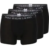Ralph Lauren för män. 714835885002 3 boxershorts i svart stretchbomull (XXL), Hemkläder, Elastan