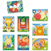 Quercetti Pinmosaik - Pin - Skog - 300 Delar - 02880 - - One Size - Kreativt lekset