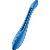 Satisfyer Elastic Game - uppladdningsbar, flexibel parvibrator (blå)