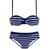 LASCANA Bikini marinblå / vit