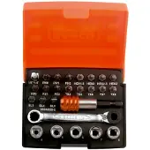 Bahco 2058/S26-2 Hylsnyckelsats 1/4 26 delar 2058/S26-2