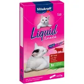 Vitakraft Liquid Snack med nötkött kattgodis (6x15 g)
