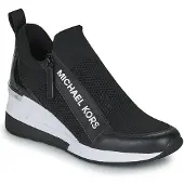 Michael Kors för kvinnor. 43S2WIFS1D Willis Wedge Trainer svart (41), 5 till 8 cm, Zip, Casual