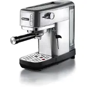 Ariete 1380 - Kaffemaskin med mjölkskummare - 15 bar - silver