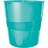 Leitz Papperskorg 15L | 5278 WOW | isblå metallic