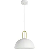 Eglo CALMANERA takpendel i vit och borstad mässing