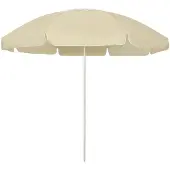 vidaXL Strandparasoll sandgul 240 cm