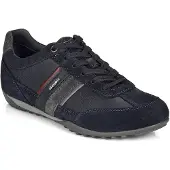Geox Låg sneaker 'U Wells' marinblå / nattblå / gyttjefärgad
