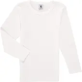 Petit Bateau Långärmade T-shirts KELOMA pojkar - Vit - 4 år