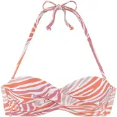 Sunseeker Bikiniöverdel nude / orange / gammalrosa / vit