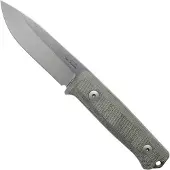 Lionsteel B40 green canvas micarta B40-CVG bushcraft knife