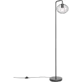 QAZQA Industriell golvlampa svart 23 cm - Margarita