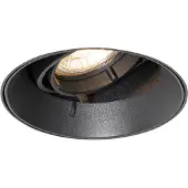 QAZQA Modern infälld spotlight svart GU10 rund trimless - Oneon