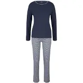 Tom Tailor Pyjamas marinblå / vit