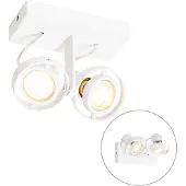 QAZQA Modern spotlight vit 2-ljus - Master 50