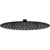 vidaXL Takduschhuvud i rostfritt stål 30 cm rund svart