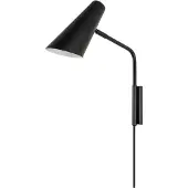 Dyberg Larsen Vägglampa , Noa, Svart, Vardagsrum, Metall, Skandinavisk