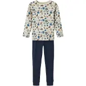 Name it Nightset Dark Sapphire Rays Pyjamas Med Långa ärmar