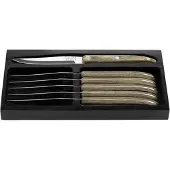 Style de Vie Grillknivar Laguiole Grå Pakka Slät Set 6 Sdv