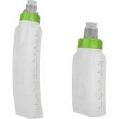 FlipBelt Arc Vattenflaska Running Belt Curved Hydration Running Bottle 6 Fl. Uns. Grn