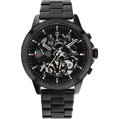 Tommy Hilfiger Herrklocka i svart stål - 240211