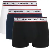 Reebok Boxershorts 'Barlow' marinblå / röd / svart / vit