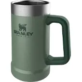 Stanley The Legendary The Stay Chill Beer Stein 24oz, Hammertone Green 10-02874-033 insulated beer stein, 700 ml