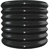 vidaXL Odlingslåda galvaniserat stål 332x40x36 cm antracit