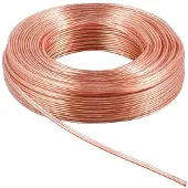 Goobay Högtalarkabel transparent CCA 50 m rulle, tvärsnitt 2 x 4,0 mm²