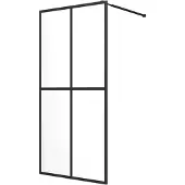 vidaXL Duschvägg till duschkabin härdat klart glas 100x195 cm