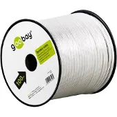 Goobay Högtalarkabel vit CCA 100 m spole, tvärsnitt 2 x 4,0 mm²