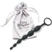 Fifty Shades of Grey Silikon Anal Beads 25,4 cm - Svart - Svart