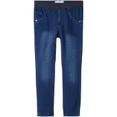 Name It Mini Leggings - Noos - NmfSalli - Dark Blue Denim/Dark Sapphi - - 5 år (110) - Leggings